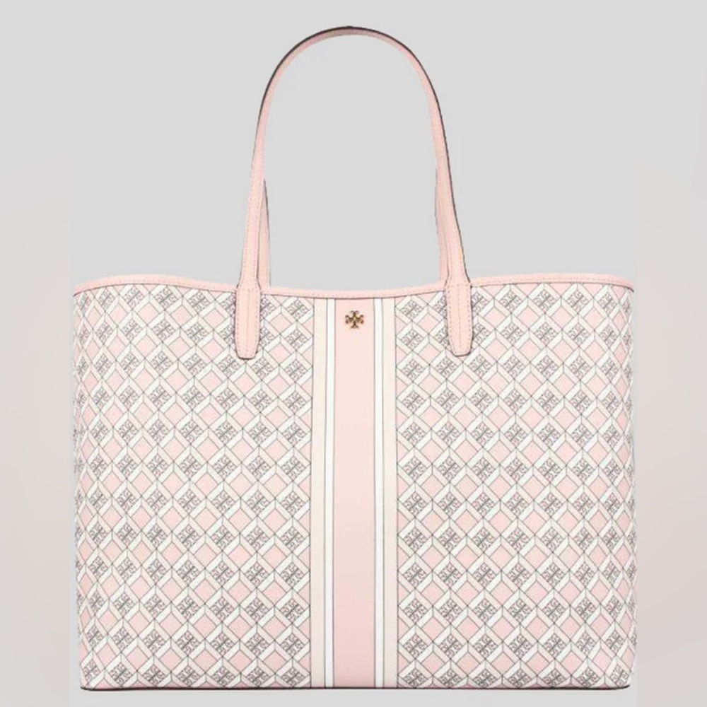 Tory Burch Geo Logo Tote in Pink